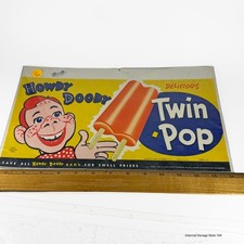 Vintage Howdy Doody Twin-Pop Tin Cardboard Advertising Store Display Sign picture