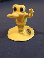 Vintage Josef Originals Green Frog Figurine Speak No Evil Lily Pad Label Mint picture
