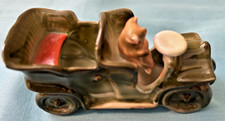 Antique Fairings German PINK PIG Driving a Green Jalopy Car 3.5
