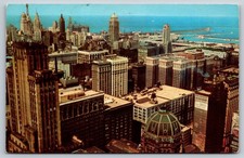 Chicago City Of Towers Illinois Vintage Postcard picture