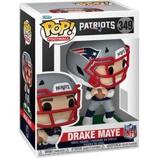 Funko POP Drake Maye New England Patriots NFL Figure 349 + Protector picture