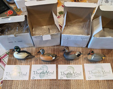 Ducks Unlimited Jett Brunet Mini Duck Decoy 11 decoys 2001 Black Duck  Rudy Duck picture