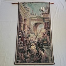 Tom duBois HOSANNA Jesus Christ Palm Sunda Tapestry Wall Hang NWT USA 46