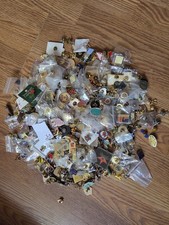 Huge Lapel Pin Lot 6+ Lbs Novelty Souvenir Advertising Sports Olympics Enamel picture