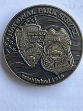 U.S. National Park Service NPS Challenge Coin Law Enforcement Ranger New. picture
