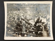 1919 antique GENERAL PERSHING PHOTOGRAPH washington congress group underwood picture