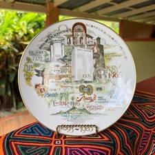 Vintage Banco Popular de Puerto Rico 90th Anniversary Commemorative Plate 1983 picture