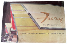 Original 1957 Plymouth Fury HUGE Deluxe Sales Brochure 57 Dealership Promo Paper picture