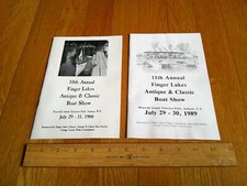 Vtg Auburn NY History Programs Antique & Classic Boats Show 1980s ads info Boat picture