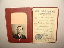Germany Card Jewish 1932 German   Prague University Certificate Identity Student picture