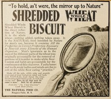 1902 AD.(N8)~THE NATURAL FOOD CO. NIAGARA FALLS, NY. SHREDDED WHEAT BISCUIT picture