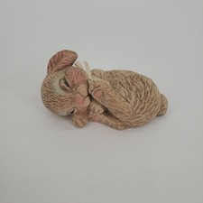 Vintage Ceramic Sleeping Baby Bunny Figurine 4