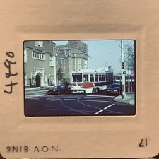 Vintage 1986 SEPTA Philadelphia Route 13 Trolley Streetcar 9023 35mm Slide picture