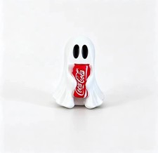 New COCA-COLA Ghost Figurine Holding Coke Can Halloween No drinks picture