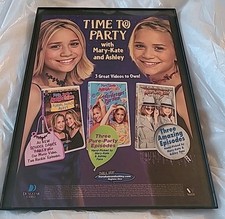 Mary-kate & Ashley Time To Party Vintage Wall Art Print Ad Framed 2000 8.5X11   picture