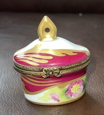 La Gloriette Limoges France Limited Edition 4/250 Crown Floral Trinket Box picture