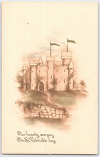Vintage 1910 St. Patrick's Day Castle Postcard by G.A. Co. Hand Colored c1910 picture