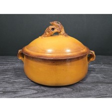 Antique French PILLIVUYT Porcelain Chicken Tureen #2 Roaster - AS-IS Display picture