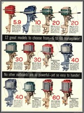 Mercury Outboard Motors Metal Sign 9