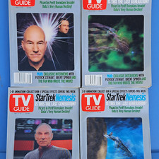 TV Guide Lot of 4 Star Trek Nemesis Cover Set Magazine Dec 7-13 2002 picture
