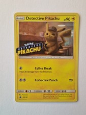 Pokemon Detective Pikachu Stamped Holo SM190 Card MP picture