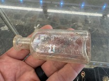 Vintage A H Birdsong & Co Druggist Medicine Bottle Sparta GA Clear Glass Georgia picture