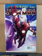 INVINCIBLE IRON MAN 25 EXTREMELY RARE NEWSSTAND VARIANT MARVEL COMICS 2010 picture