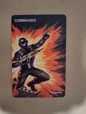 1982 G.I. JOE SNAKE EYES CARD GAME COMMANDO Action Figure Rookie Card 1980s ARAH picture