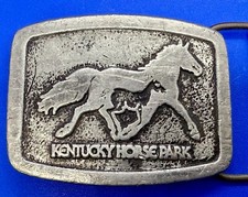 Kentucky Horse State Park Commemorative Vintage 1978 Belt Buckle picture