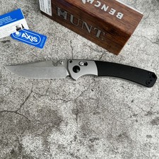 Benchmade15080-2 Crooked River Gray Aluminum G10 Clip-Point Folding Knife picture