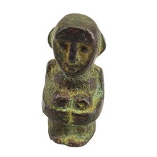 Rare Ancient Bronze Talisman Figurine Primitive Miniature Patina Chinese? picture