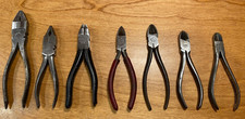 Vintage 7-pc Branded Linesman Pliers/Side Cutters, Harold, Kraeuter, Swan Works picture