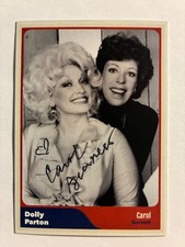 Carol Burnett signed CAROL BURNETT SHOW Dolly Parton autograph custom card picture