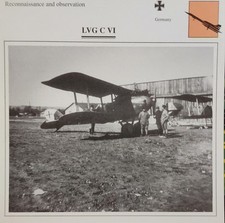 LVG C Picture Original Aircraft Vintage Detail Info Collector Card    picture