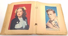 1944 Vintage Collectable Scrapbook Of Famous Hollywood Stars (40246-1) picture