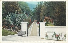 Vintage Phostint Postcard Wattles' Gardens Hollywood Los Angeles California picture