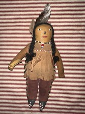 Antique Early 1900’s Folk Art Native American Plains Doll picture
