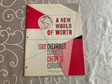 1962 Sales Brochure A New World of Worth Chevrolet, Corvette, Chevy II, Corvair picture