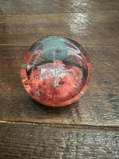 Vintage Caithness July 4th 1994 Destination Mars Paper Weight Space NASA Rare picture