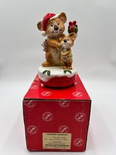 VTG 1979 Berman & Anderson Ceramic Musical Koala Bear Christmas Figurine Japan picture