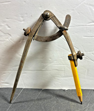 Antique Wm. Johnson Newark NJ 6” Wing Divider Compass Machinist Measure Tool picture