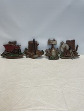 Sexton 1976 Die Cast Metal Country Living Wall Decor 4 Pieces VINTAGE picture