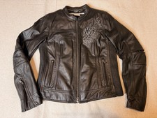 Harley-Davidson Women’s M Leather Jacket Affinity Wings Zip Out Liner 98029-12VW picture