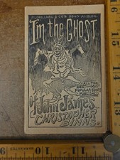 Lorillards Mechanics Delight Tobacco Card Rare I'm The Ghost of John James picture