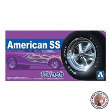 Aoshima The Tuned Parts No.107 American SS 15 Inch 1/24 Model Car Wheels picture