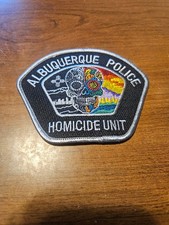 ALBUQUERQUE NEW MEXICO HOMICIDE UNIT POLICE PATCH SHOULDER SIZE (Black w/ grey) picture