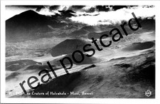 Vintage RPPC The Craters of Haleakala Maui Hawaii Volcano Landscape Postcard picture