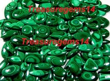 CERTIFIED GREEN MALACHITE 250Crt WHOLESALE LOT NATURAL ANTIQUE CABOCHON GEMSTONE picture