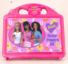 Vintage1999 Barbie Sticker Treasure Kit Sandylion Pink Case 100+ Stickers Sealed picture