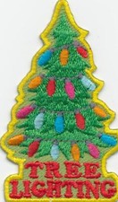 Girl Boy Cub Christmas TREE LIGHTING trim Fun Patches Crests Badges SCOUTS GUIDE picture